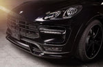 A close up view of TECHART Front Spoiler I Porsche 95B Macan