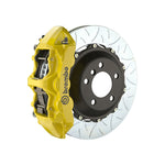 F30 3 Series Brembo GT 6-piston front kit, yellow caliper, type 3 slotted 2-piece disc