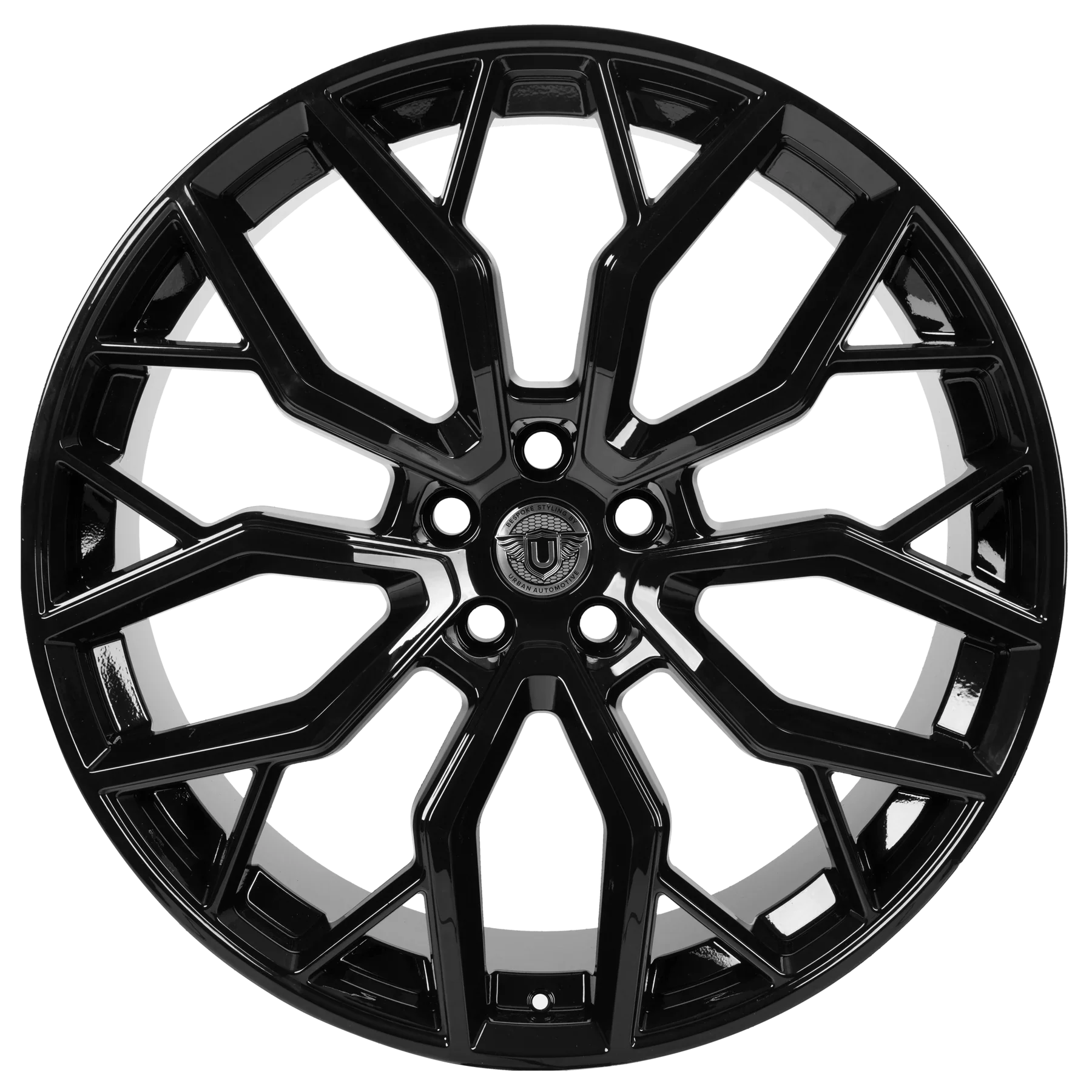 Urban UC4 23-inch G-Wagon wheel, face view (gloss black shown)