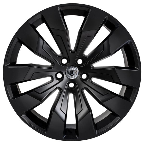 A front view of Urban Automotive WX1 22" Wheels Land Rover Defender 90 / 110 1994+ with white background