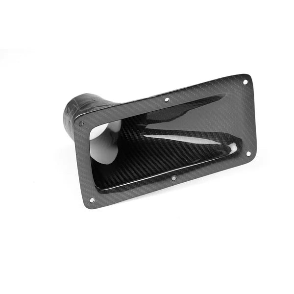 A front view of APR Performance 9.25" X 4.75" Air Inlet Duct w/ Flange Universal Fitment with white background