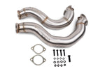 VRSF N54 downpipe kit with both pipes, mid-pipe gaskets and grade 12 hardware
