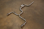 Valvetronic Designs Valved Exhaust VW Golf GTI MK7 manufacturer gallery: complete exhaust laid diagonally with its twin rear branches