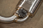 Valvetronic Designs Valved Exhaust VW Golf GTI MK7 manufacturer gallery: electronic valve actuator beneath the rear muffler