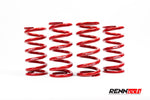 Red C205 coil-over springs in a row - Coilover Suspension for the 2017-2023 C 63 / C 63 S AMG Coupe