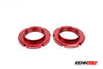Red adjustable spring perches for the C205 coil-overs - Coilover Suspension for the 2017-2023 C 63 / C 63 S AMG Coupe