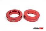 Red C205 spring seats with the Rt logo - Coilover Suspension for the 2017-2023 C 63 / C 63 S AMG Coupe