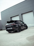 Rear three-quarter view of a black Range Rover Sport L461 with the Urban Aero Kit