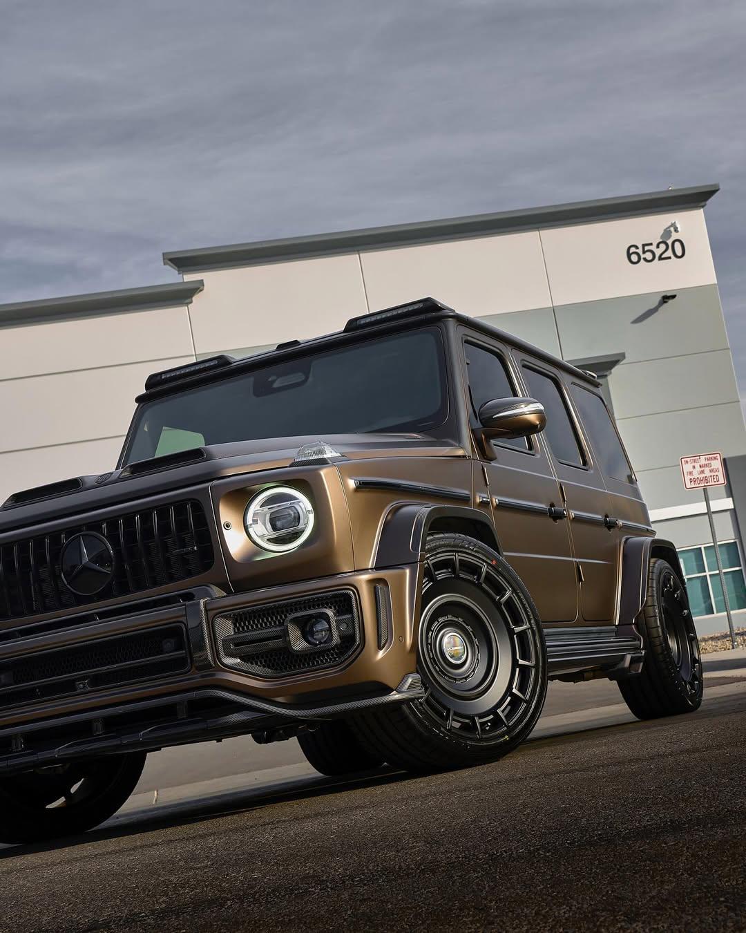 Urban Widetrack G63 W465 in front of a building