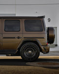 Side view of the Urban Widetrack G63 W465 with carbon arches and sills