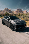 Grey Lamborghini Urus SE with the Urban Widetrack program in the desert