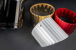 Capristo tip inserts in gold, red and silver