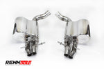 Stainless valved RennTech exhaust with quad tips - R3 Performance Package for the 2019-2026 G 63 AMG