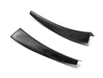 A top view of AUTOTECKNIC FRONT BUMPER DRY CARBON CANARD SET - BMW F80 M3 | F82/ F83 M4 2014+ with white background