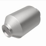 MagnaFlow 4651305 universal catalytic converter, rear view of the turntable spin