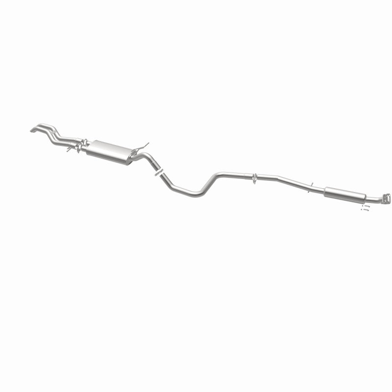 BRExhaust 106-0964 direct-fit exhaust kit, opposite rear three-quarter view of the turntable spin