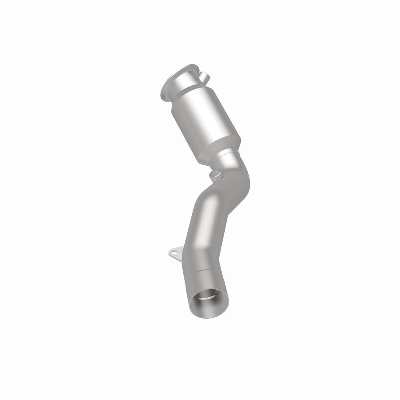 MagnaFlow 52930 oem grade direct-fit catalytic converter, rear three-quarter view of the turntable spin