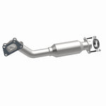 MagnaFlow 551547 carb direct-fit catalytic converter, opposite front three-quarter view of the turntable spin