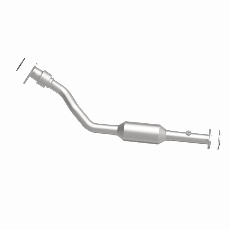 MagnaFlow 4561089 carb direct-fit catalytic converter, side view of the turntable spin
