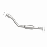 MagnaFlow 4561089 carb direct-fit catalytic converter, side view of the turntable spin