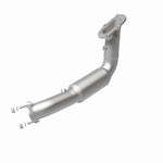 MagnaFlow 5461847 carb direct-fit catalytic converter, rear view of the turntable spin