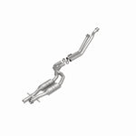 MagnaFlow 4481844 carb direct-fit catalytic converter, rear view of the turntable spin