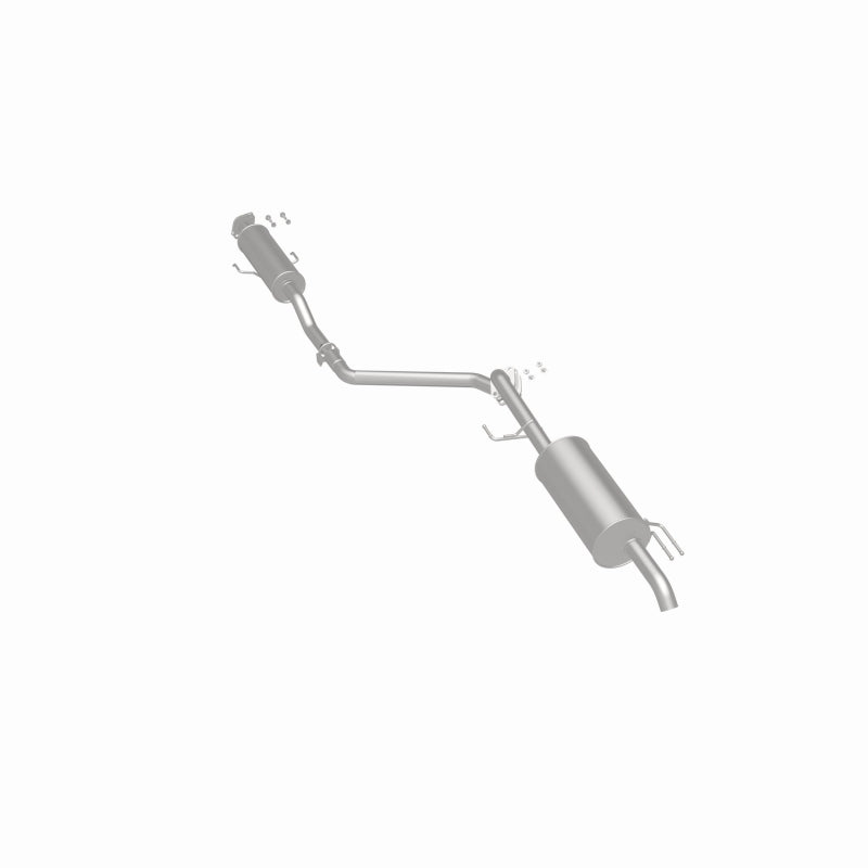 BRExhaust 106-0893 direct-fit exhaust kit, rear three-quarter view of the turntable spin