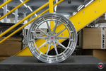 Vossen LC3-04 - 3 Piece - 22x9.5 - 5x130 - ET50 - Brushed Ctr/Polish Lip - Bentley Continental - Frt