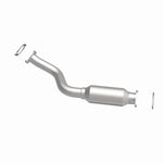 MagnaFlow 5491317 carb direct-fit catalytic converter, side view of the turntable spin