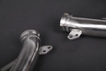 Close-up of Capristo Ferrari F12 / 812 pipe flanges