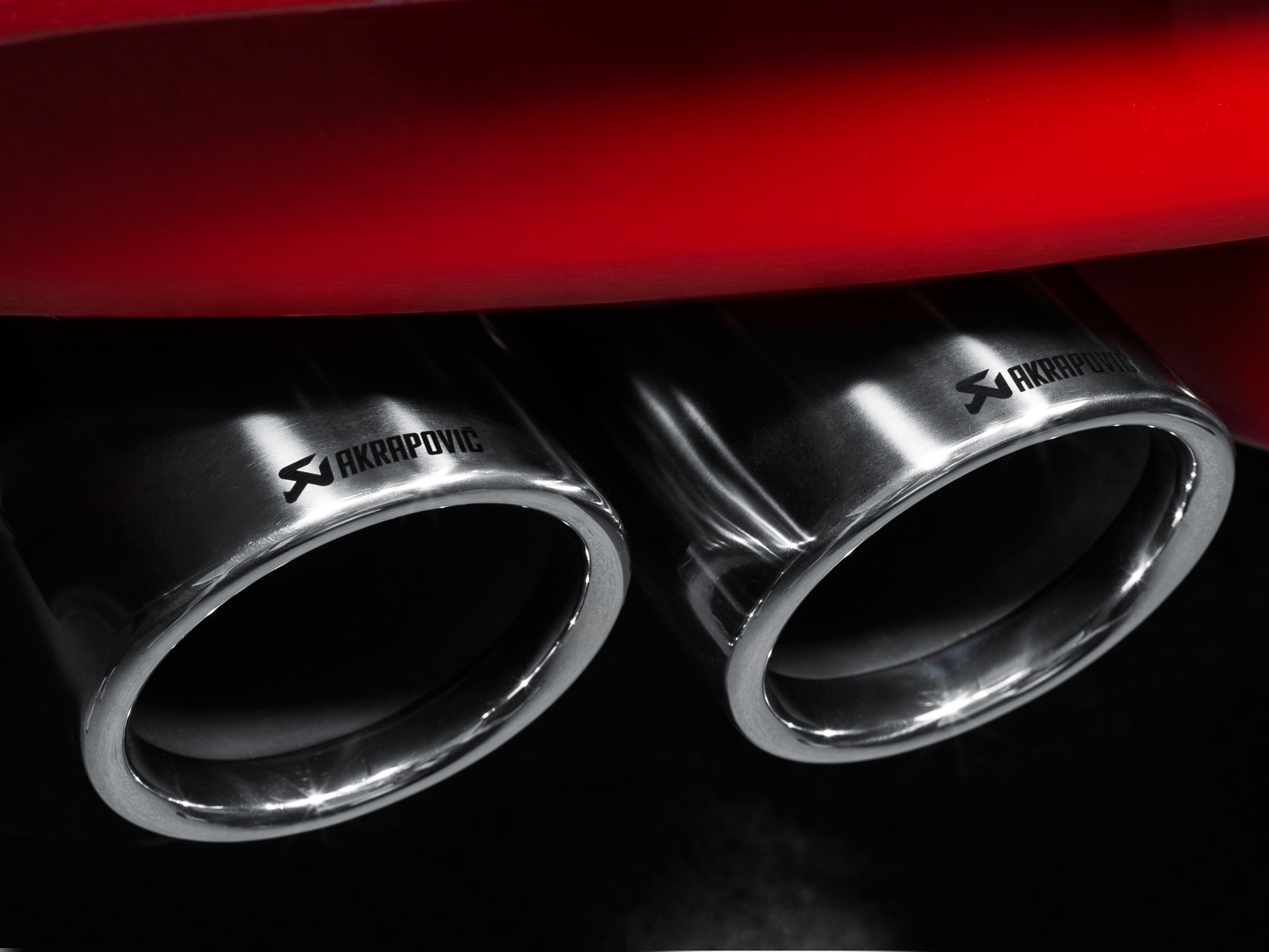 Akrapovic Tail pipe set (Titanium) TP-T/S/5 for BMW M5 (F10) 2013-2016, rear view