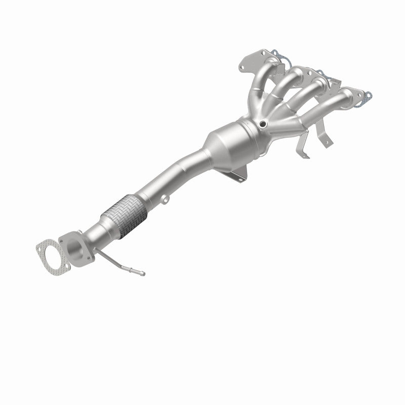 MagnaFlow 5531786 carb manifold converter, rear view of the turntable spin