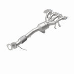 MagnaFlow 5531786 carb manifold converter, rear view of the turntable spin