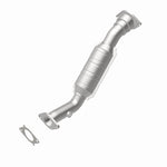 MagnaFlow 5461751 carb direct-fit catalytic converter, rear view of the turntable spin