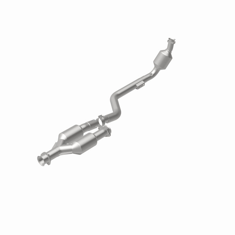 MagnaFlow 5411188 carb direct-fit catalytic converter, rear view of the turntable spin