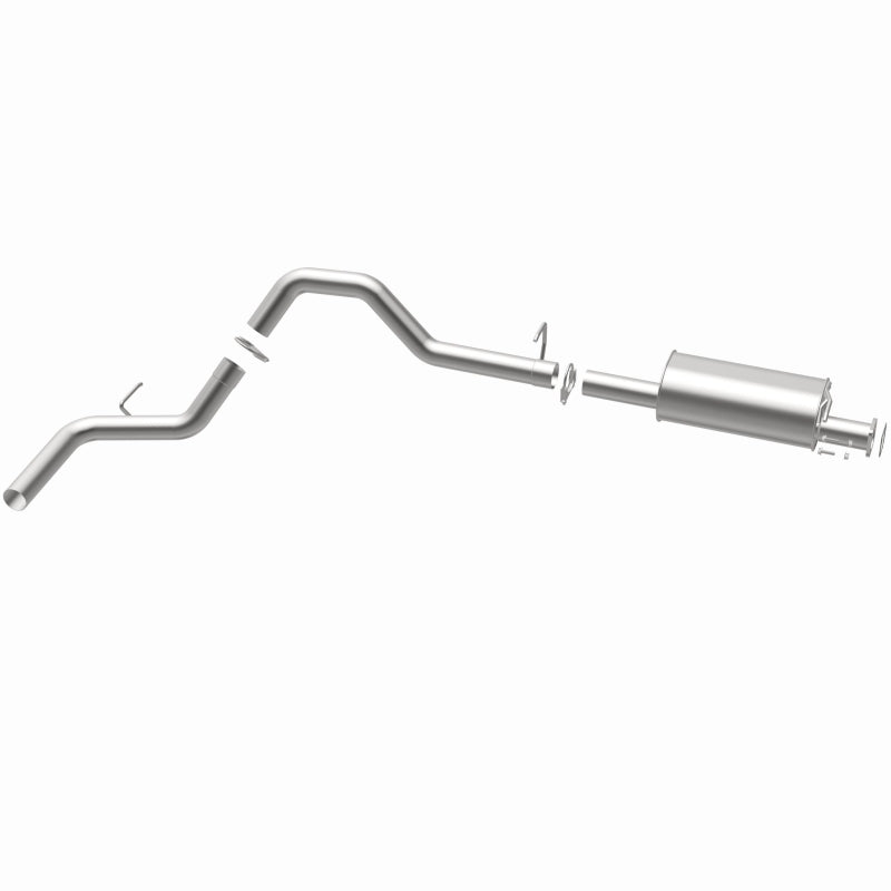 BRExhaust 106-0379 direct-fit exhaust kit, opposite rear three-quarter view of the turntable spin