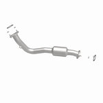 MagnaFlow 5571543 carb direct-fit catalytic converter, side view of the turntable spin