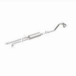 BRExhaust 106-0121 direct-fit exhaust kit, front three-quarter view of the turntable spin