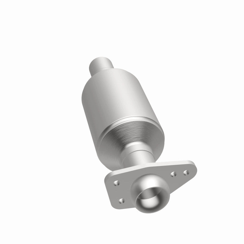 MagnaFlow 3391496 carb direct-fit catalytic converter, opposite side view of the turntable spin