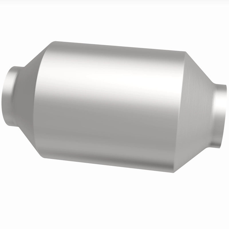 MagnaFlow 4651306 universal catalytic converter, side view of the turntable spin