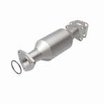 MagnaFlow 3322624 carb direct-fit catalytic converter, rear view of the turntable spin