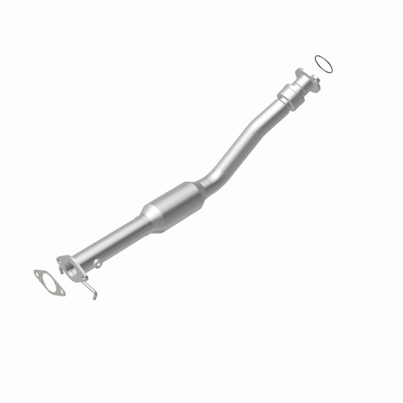 MagnaFlow 5461532 carb direct-fit catalytic converter, rear view of the turntable spin