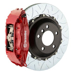 E46 M3 Brembo GT 4-piston front kit, red caliper, 355mm Type 3 slotted 2-piece disc