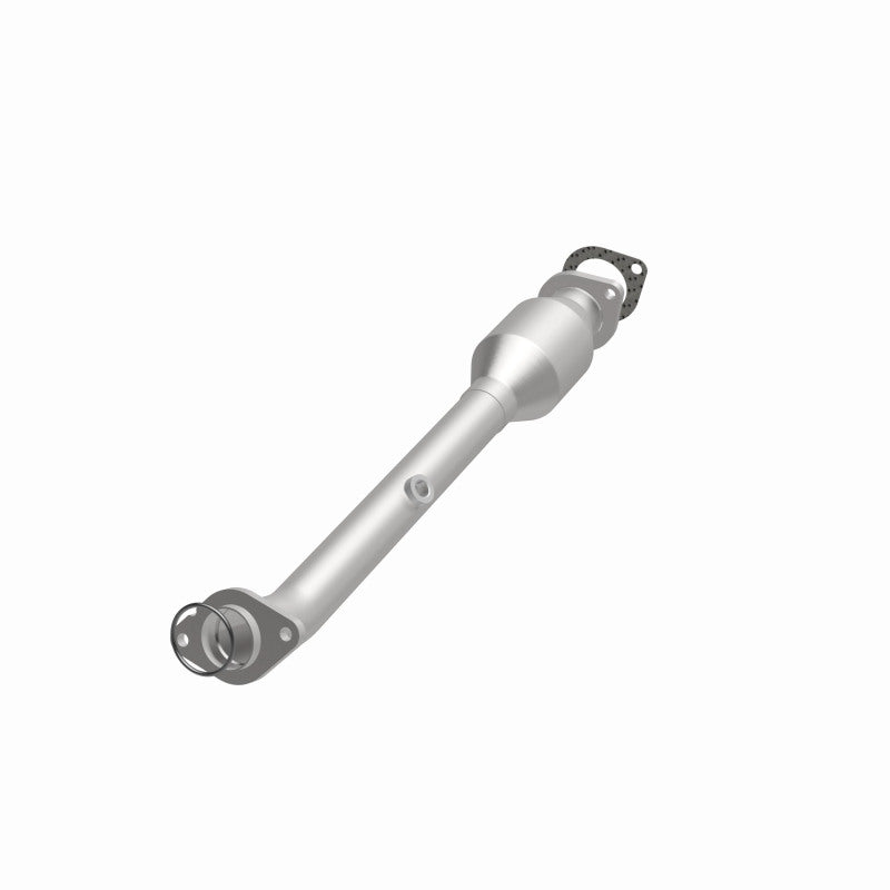 MagnaFlow 5592670 carb direct-fit catalytic converter, opposite front three-quarter view of the turntable spin