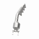 MagnaFlow 5531899 carb manifold converter, opposite rear three-quarter view of the turntable spin