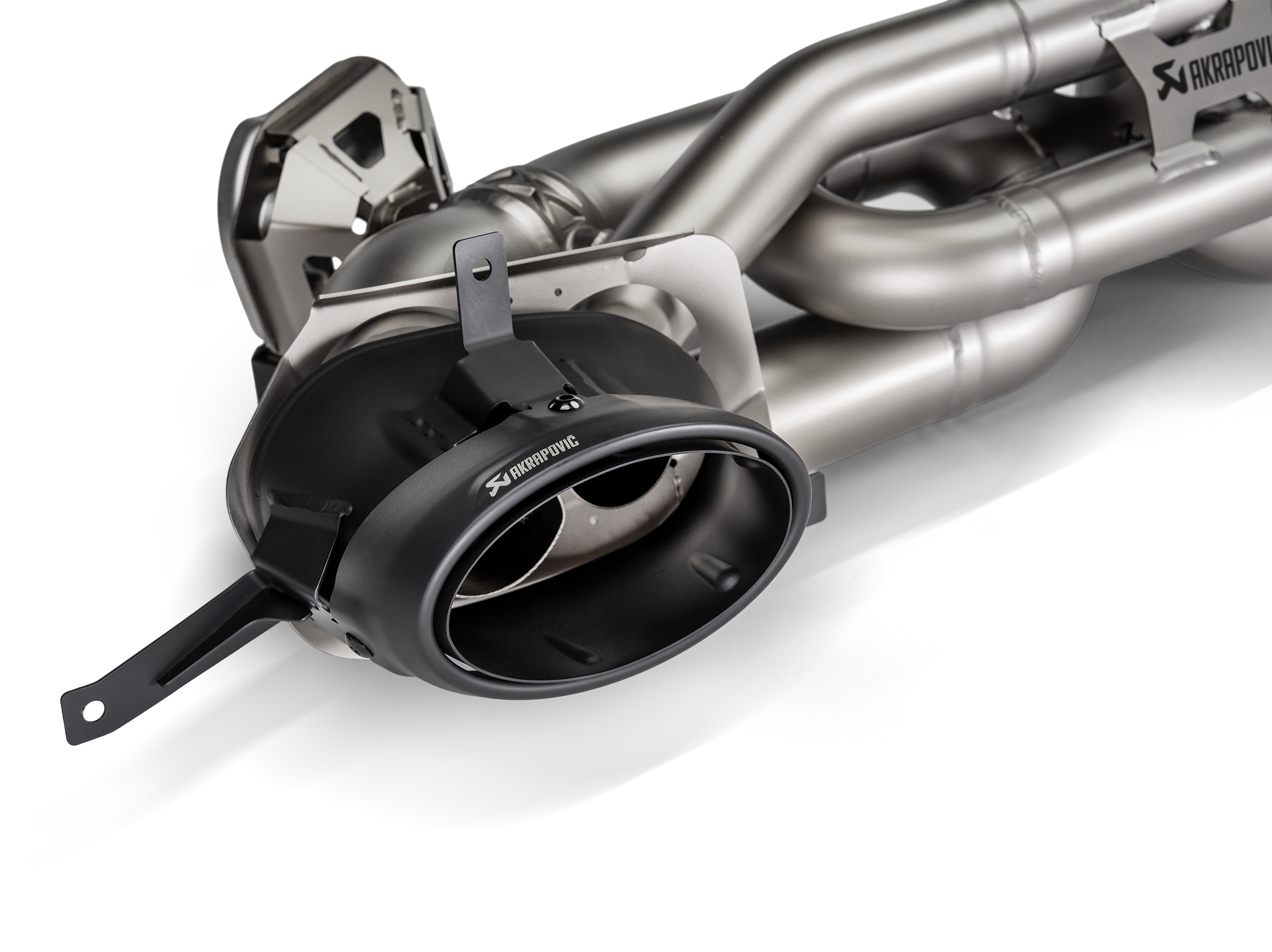 Akrapovic Porsche 911 992.2 Slip-On Line Titanium Exhaust S-PO/T/7 for Porsche 911 Carrera/T/S/4S 992.2 2025-2027, rear view