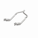 MagnaFlow 5461533 carb direct-fit catalytic converter, opposite front three-quarter view of the turntable spin