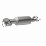 MagnaFlow 5411042 carb direct-fit catalytic converter, front three-quarter view of the turntable spin
