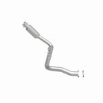 MagnaFlow 5551532 carb direct-fit catalytic converter, side view of the turntable spin