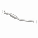 MagnaFlow 5461137 carb direct-fit catalytic converter, side view of the turntable spin